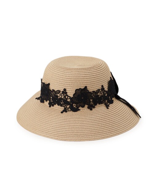 OPAQUE.CLIP（オペークドットクリップ）の「レースキャペリン（ハット・レディース・オフホワイト/ベージュ・00）」の2枚目の写真