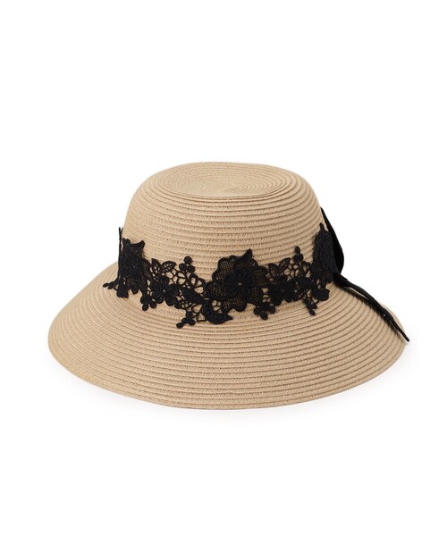 OPAQUE.CLIP（オペークドットクリップ）の「レースキャペリン（ハット・レディース・オフホワイト/ベージュ・00）」の3枚目の写真