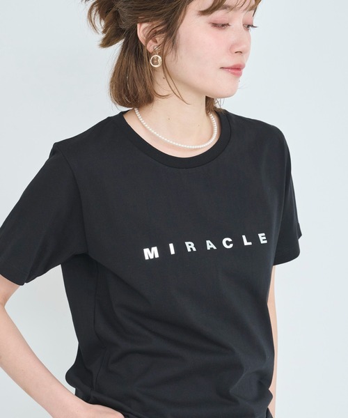 セール】【3色展開】箔プリントロゴTシャツ（Tシャツ/カットソー