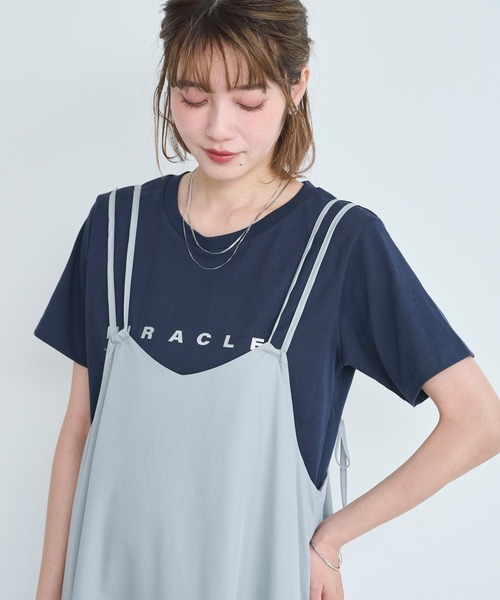 セール】【3色展開】箔プリントロゴTシャツ（Tシャツ/カットソー