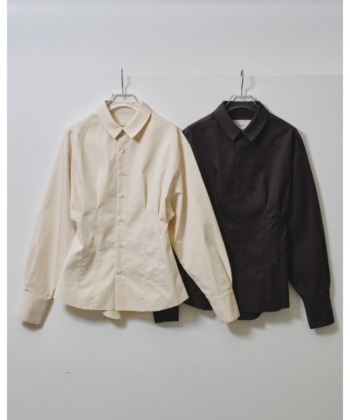 TODAYFUL（トゥデイフル）の「TODAYFUL Waist Shape Shirts 12510401（シャツ/ブラウス・レディース・オフホワイト/チャコールグレー・FREE）」の5枚目の写真
