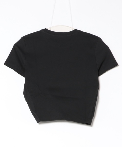 SUWDEE(スーディー)の「crew neck cropped design t-shirt(Tシャツ/カットソー・レディース・グレー/ブラック・FREE)」の15枚目の写真