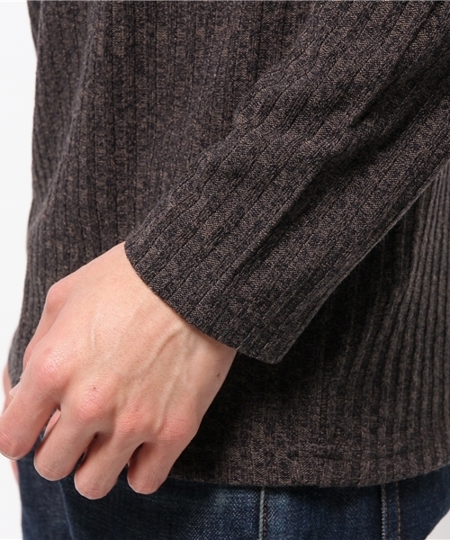 VENCEEXCHANGE（ヴァンスエクスチェンジ）の「リブニットソータートルネック    （ニット/セーター・メンズ・オフホワイト/チャコールグレー/ブラック・LARGE/MEDIUM）」の7枚目の写真