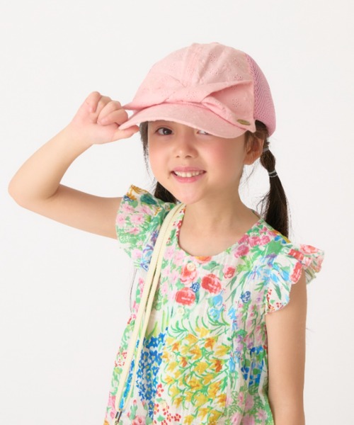 HAKKA KIDS（ハッカキッズ）の「レースリボンキャップ（キャップ・キッズ・パープル/ホワイト/ピンク・L/M）」の3枚目の写真