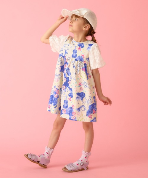 HAKKA KIDS（ハッカキッズ）の「レースリボンキャップ（キャップ・キッズ・パープル/ホワイト/ピンク・L/M）」の6枚目の写真