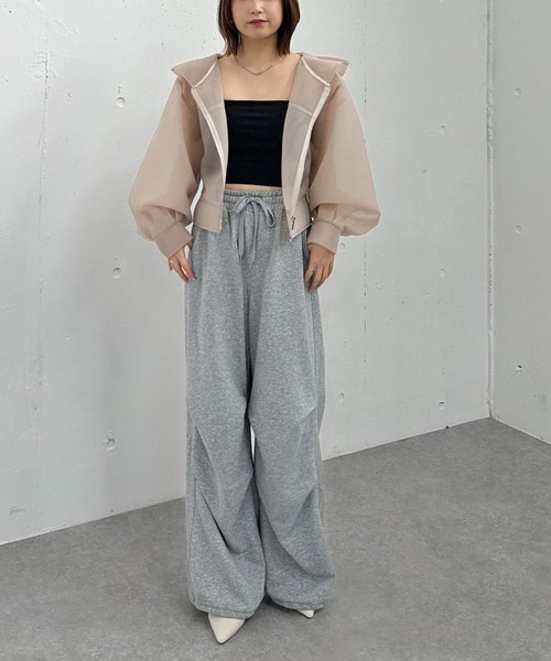 archives（アルシーヴ）の「シアーダンボールＺＩＰフーディ（その他アウター・レディース・オフホワイト/ブラック/ベージュ・MEDIUM）」の11枚目の写真