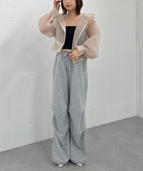 archives（アルシーヴ）の「シアーダンボールＺＩＰフーディ（その他アウター・レディース・オフホワイト/ブラック/ベージュ・MEDIUM）」の10枚目の写真