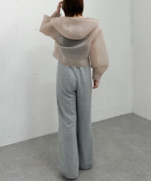 archives（アルシーヴ）の「シアーダンボールＺＩＰフーディ（その他アウター・レディース・オフホワイト/ブラック/ベージュ・MEDIUM）」の7枚目の写真