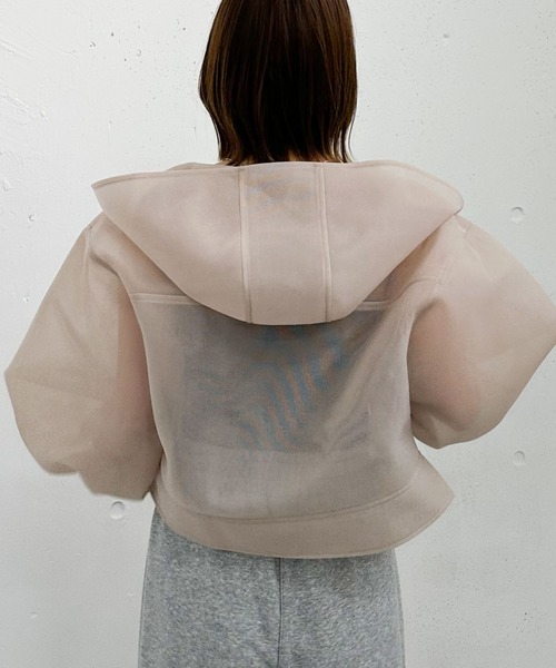 archives（アルシーヴ）の「シアーダンボールＺＩＰフーディ（その他アウター・レディース・オフホワイト/ブラック/ベージュ・MEDIUM）」の13枚目の写真