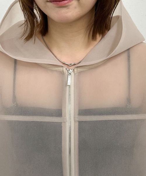archives（アルシーヴ）の「シアーダンボールＺＩＰフーディ（その他アウター・レディース・オフホワイト/ブラック/ベージュ・MEDIUM）」の22枚目の写真
