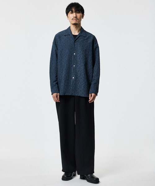 STUDIOUS(ステュディオス)の「FLOWER JACQUARD SHIRTS(シャツ/ブラウス・メンズ・ライトブルーグレー/ブラック・2/1)」の19枚目の写真