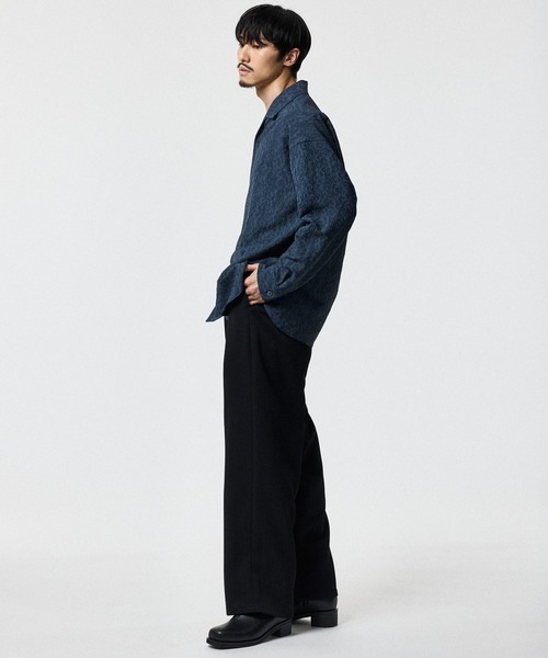 STUDIOUS(ステュディオス)の「FLOWER JACQUARD SHIRTS(シャツ/ブラウス・メンズ・ライトブルーグレー/ブラック・2/1)」の18枚目の写真