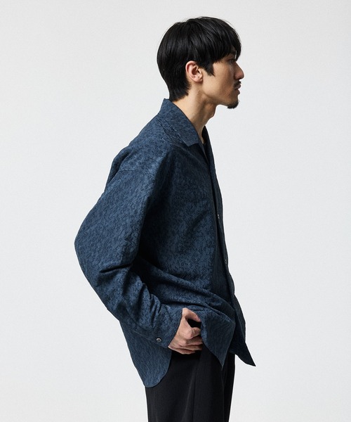 STUDIOUS(ステュディオス)の「FLOWER JACQUARD SHIRTS(シャツ/ブラウス・メンズ・ライトブルーグレー/ブラック・2/1)」の17枚目の写真