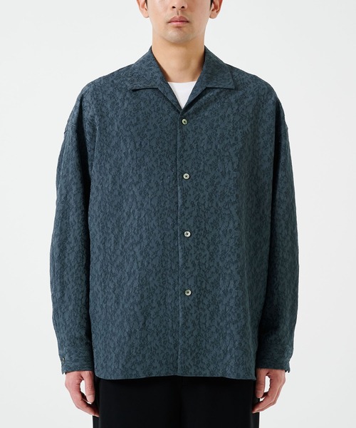 STUDIOUS(ステュディオス)の「FLOWER JACQUARD SHIRTS(シャツ/ブラウス・メンズ・ライトブルーグレー/ブラック・2/1)」の16枚目の写真