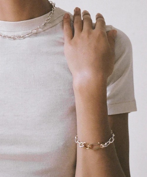 Laura Lombardi（ローラロンバルディ）の「FARA BRACELET（ブレスレット・レディース・シルバー×ゴールド・ONE SIZE）」の5枚目の写真