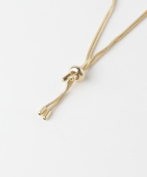 SMELLY（スメリー）の「ダブルスネークスライドYネックレス（ネックレス・レディース・ゴールド・-）」の9枚目の写真