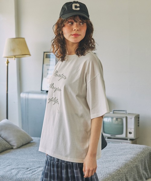 シンシアローリー様　MSGM 半袖　Tシャツ　ロゴ刺繍 3840MM93_257098_02_02_1200x.