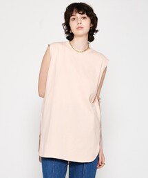 【マシンウォッシュ】ノースリーブロングTシャツ