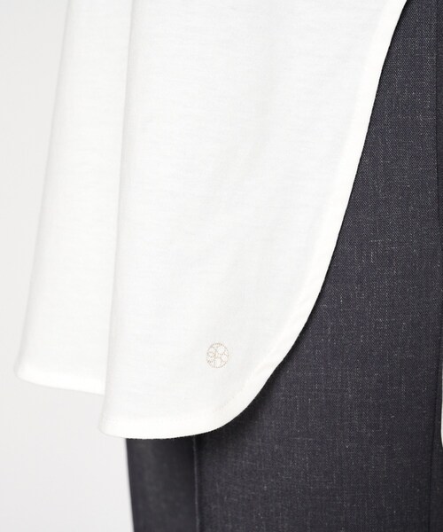 cloenc（クロエンス）の「【マシンウォッシュ】ノースリーブロングTシャツ（Tシャツ/カットソー・レディース・ブラック/ホワイト/ピンク/ブラウン系その他・02）」の12枚目の写真