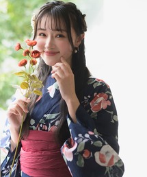 Rebloom | 【一人で着られるセパレート浴衣】上衣・下衣・兵児帯 3点セット《夕涼浴衣》(浴衣)