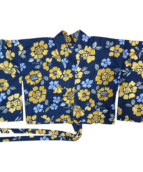 Rebloom（リブルーム Rebloom Reb loom）の「【一人で着られるセパレート浴衣】上衣・下衣・兵児帯 3点セット《夕涼浴衣》（浴衣・レディース・ネイビー系1/ピンク系/ブルー系/ネイビー系2・FREE）」の18枚目の写真