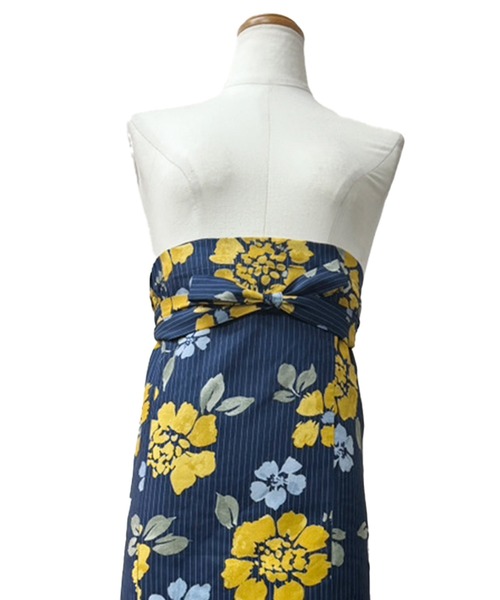 Rebloom（リブルーム Rebloom Reb loom）の「【一人で着られるセパレート浴衣】上衣・下衣・兵児帯 3点セット《夕涼浴衣》（浴衣・レディース・ネイビー系1/ピンク系/ブルー系/ネイビー系2・FREE）」の19枚目の写真