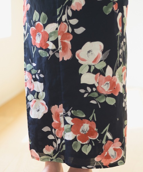 Rebloom（リブルーム Rebloom Reb loom）の「【一人で着られるセパレート浴衣】上衣・下衣・兵児帯 3点セット《夕涼浴衣》（浴衣・レディース・ネイビー系1/ピンク系/ブルー系/ネイビー系2・FREE）」の16枚目の写真