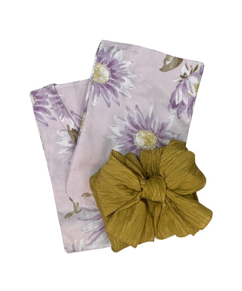 Rebloom（リブルーム Rebloom Reb loom）の「【一人で着られるセパレート浴衣】上衣・下衣・兵児帯 3点セット《夕涼浴衣》（浴衣・レディース・ネイビー系1/ピンク系/ブルー系/ネイビー系2・FREE）」の10枚目の写真