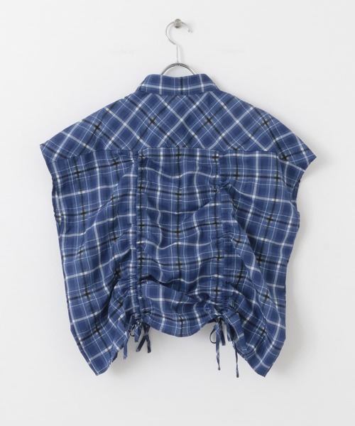 KBF / ケービーエフ ドロストシアーチェックブラウス KBF｜ドロストシアーチェックブラウス | Rakuten Fashion(楽天