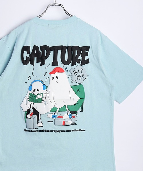 ウォッシャブル　チュール発泡プリントTシャツ ウォッシャブル チュール発泡プリントTシャツ(508017071)｜阪急