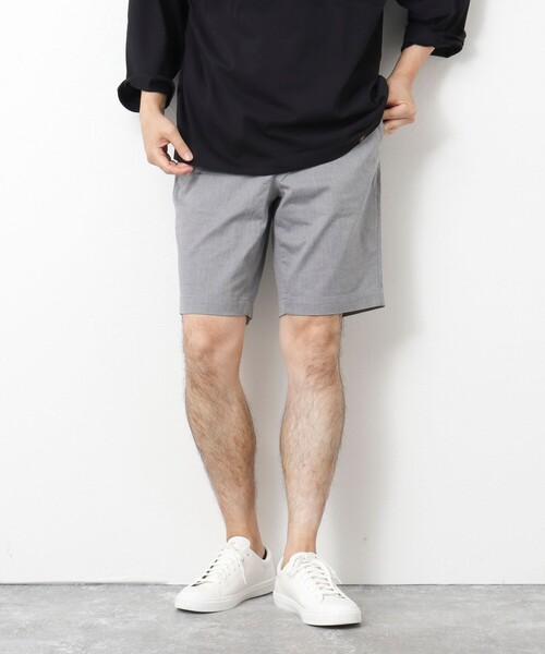 NOLLEY’S(ノーリーズ)の「綿麻COOLMAX ショーツ 25SS(その他パンツ・メンズ・キナリ/ベージュ/ネイビー/グレー/サックスブルー・S/M/L/XL)」の2枚目の写真