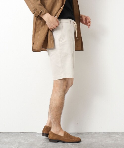 NOLLEY’S(ノーリーズ)の「綿麻COOLMAX ショーツ 25SS(その他パンツ・メンズ・キナリ/ベージュ/ネイビー/グレー/サックスブルー・S/M/L/XL)」の8枚目の写真