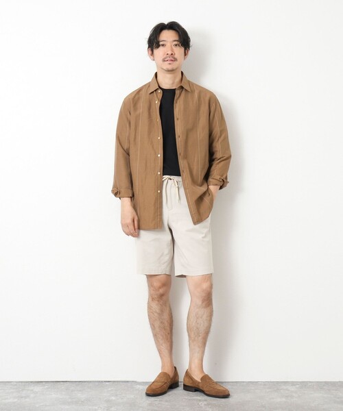 NOLLEY’S(ノーリーズ)の「綿麻COOLMAX ショーツ 25SS(その他パンツ・メンズ・キナリ/ベージュ/ネイビー/グレー/サックスブルー・S/M/L/XL)」の10枚目の写真