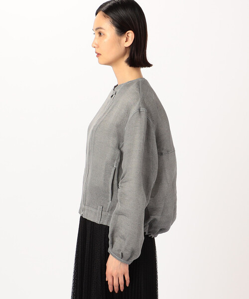 Gabardine K.T(ギャバジンケーティー)の「紙ビエラ ライダース風のブルゾン(ブルゾン・レディース・ホワイト・9号/7号/5号)」の17枚目の写真