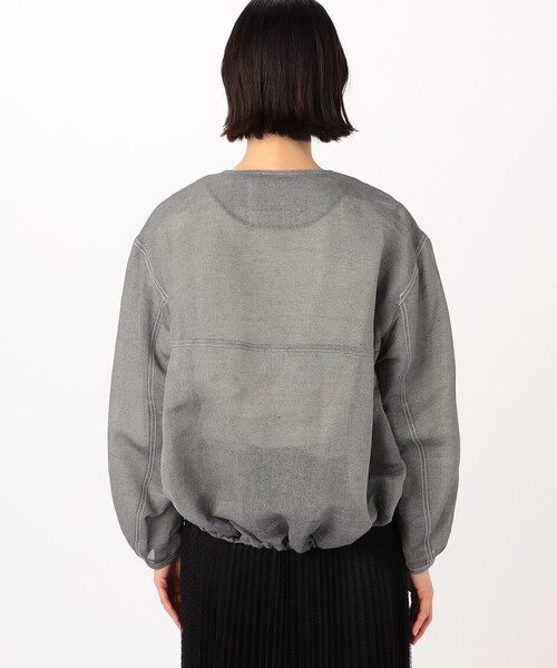 Gabardine K.T(ギャバジンケーティー)の「紙ビエラ ライダース風のブルゾン(ブルゾン・レディース・ホワイト・9号/7号/5号)」の18枚目の写真