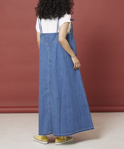 8718 Freada フリーダ デニムロングワンピース F カジュアル