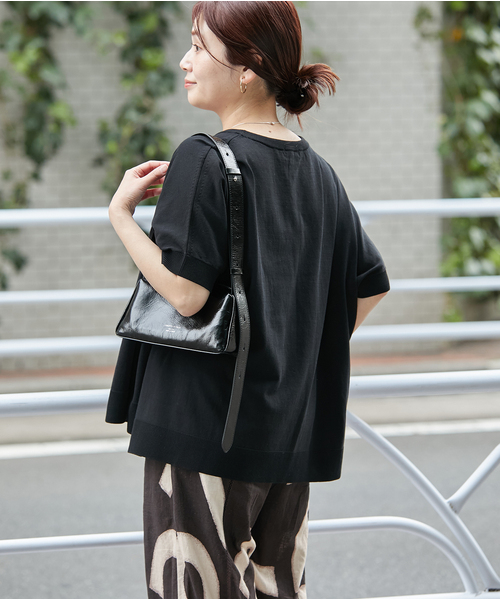JOURNAL STANDARD / ジャーナルスタンダード 25SS 25080400347120 アイスコットンポンチョプルオーバー 五分袖ニットセーター 追加》アイスコットンポンチョプルオーバー（ニット／セーター