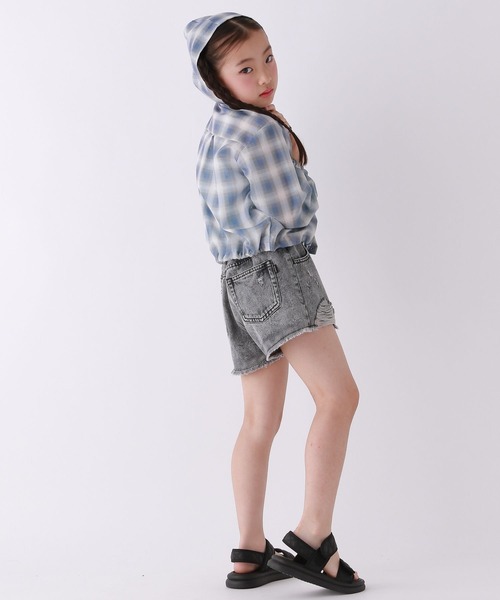 10C REPIPI（ジューシーレピピ）の「【10C REPIPI】ダメージデニムショートパンツ（デニムパンツ・キッズ・ブルー系その他/ライトブルー/ブラック・130cm/120cm/110cm）」の21枚目の写真