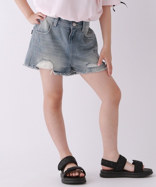 10C REPIPI（ジューシーレピピ）の「【10C REPIPI】ダメージデニムショートパンツ（デニムパンツ・キッズ・ブルー系その他/ライトブルー/ブラック・130cm/120cm/110cm）」の11枚目の写真