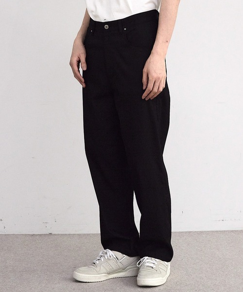 RATTLE TRAP(ラトルトラップ)の「ストレッチカツラギルーズストレートパンツ(チノパンツ・メンズ・ブラック/オフホワイト・M/L)」の13枚目の写真