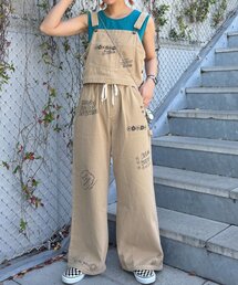 HELLO.SANFRANCISCO（ハローサンフランシスコ）の「【HELLO.SANFRANCISCO】マルチウェイ落書きサロペ（サロペット/オーバーオール）」