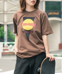 FCKYU S/S T-SHIRTS THRASHERスラッシャーブランドロゴプリント半袖Tシャツ