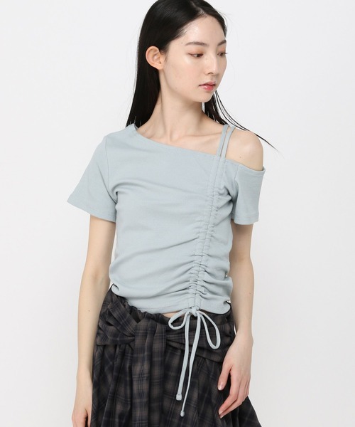 3.3 Field Trip （3.3フィールドトリップ）の「3.3 Field Trip／ヘンケイシャーリング半袖（Tシャツ/カットソー・レディース・グレー/ブルー/ブラック/ピンク・FREE）」の22枚目の写真