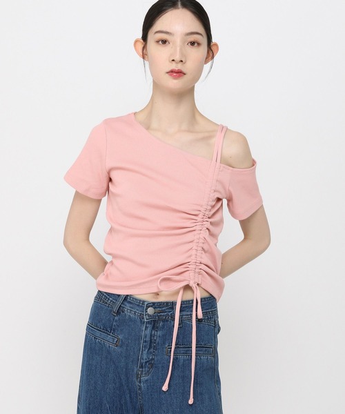 3.3 Field Trip （3.3フィールドトリップ）の「3.3 Field Trip／ヘンケイシャーリング半袖（Tシャツ/カットソー・レディース・グレー/ブルー/ブラック/ピンク・FREE）」の16枚目の写真