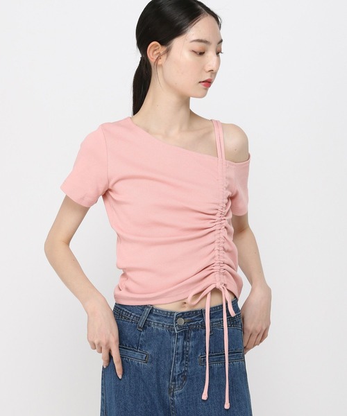 3.3 Field Trip （3.3フィールドトリップ）の「3.3 Field Trip／ヘンケイシャーリング半袖（Tシャツ/カットソー・レディース・グレー/ブルー/ブラック/ピンク・FREE）」の15枚目の写真