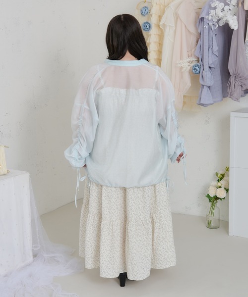 Louiosy(ルオシー)の「【大きいサイズ】アソートシャーリングティアードキャミワンピース(ワンピース・レディース・ホワイト系その他/ブラック系その他/ブラック・4L/X-LARGE/3L)」の11枚目の写真