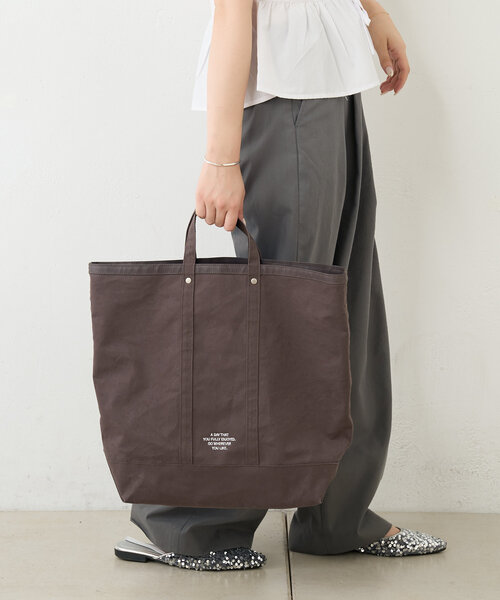 BIRTHDAY BAR(バースデイバー)の「タイディートートLARGE 2WAYバッグ(トートバッグ・レディース・チャコールグレー/ライトグレー・0)」の20枚目の写真