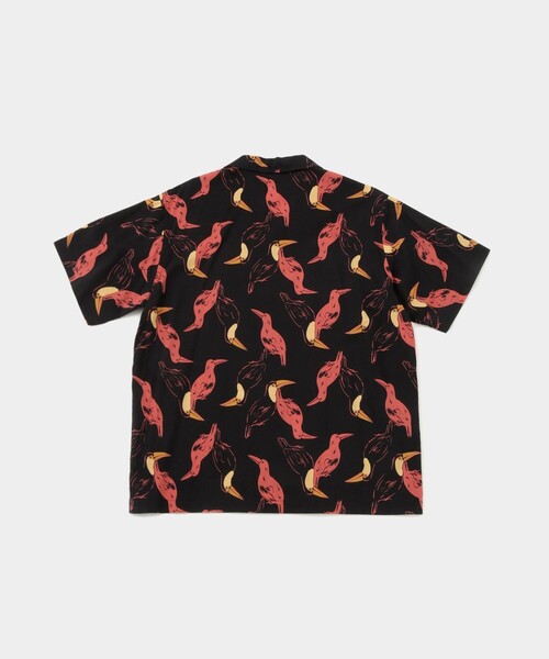 Saturdays NYC(サタデーズ ニューヨークシティ )の「Canty Open Collar Bird Printed SS Shirt(シャツ/ブラウス・メンズ・イエロー/ブラック・L/M/S/XL/X-SMALL)」の22枚目の写真