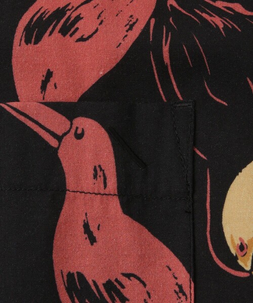 Saturdays NYC(サタデーズ ニューヨークシティ )の「Canty Open Collar Bird Printed SS Shirt(シャツ/ブラウス・メンズ・イエロー/ブラック・L/M/S/XL/X-SMALL)」の19枚目の写真