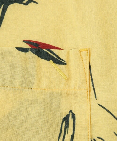 Saturdays NYC(サタデーズ ニューヨークシティ )の「Canty Open Collar Bird Printed SS Shirt(シャツ/ブラウス・メンズ・イエロー/ブラック・L/M/S/XL/X-SMALL)」の18枚目の写真